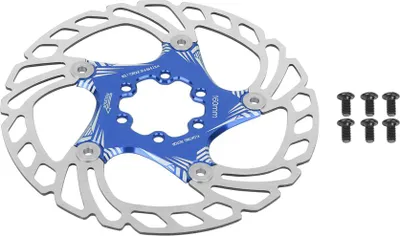 Zdjęcie produktu dla Wysokiej jakości metalowe koło do roweru górskiego, 160 mm, klocki hamulca tarczowego z pięcioma zębami, tarcza niebieska
