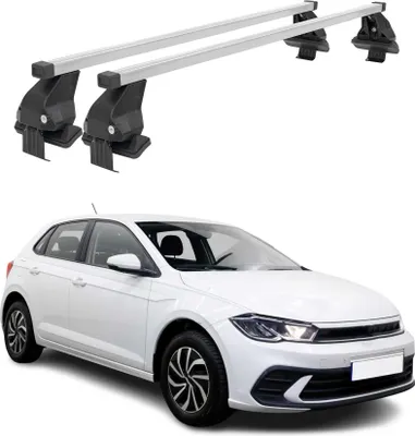 Produktbild von Menabo Dachträger Grundtäger für VW Polo 2021-2025 50kg Stahl Silber 2 tlg