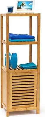 Immagine prodotto di Mensola da bagno in bambù con anta