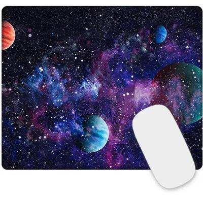 Immagine prodotto di Tappetino per mouse da gaming con bordi cuciti, dimensioni 26 x 21 x 0,3 cm, lavabile, antiscivolo, realizzato in Spandex e gomma naturale