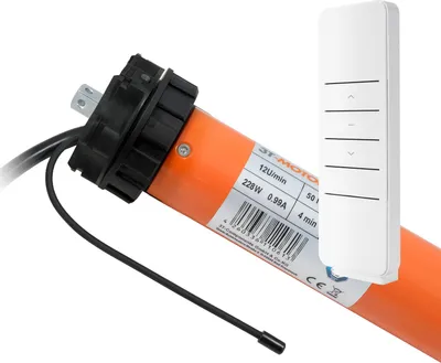 Produktbild von 3T Funk-Markisenmotor mit elektronischen Endschaltern 50Nm inkl. Adaptersatz + Handsender HSZ1 Typ: 3T45-50RBX / 85 mm rund
