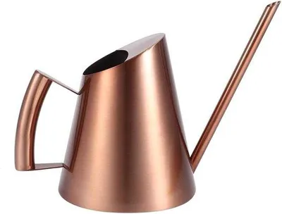 Obrázok produktu pre Záhradná konev s dlhým výtokom, nerezová, zelená