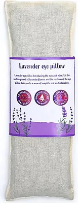 Image de Oreiller pour les yeux Lavande Bio Naturel - 140 G ; 22x8 cm
