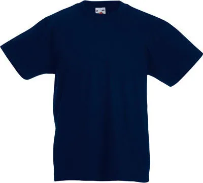 Produktbild von Fruit of the Loom - Kids Valueweight T - Deep Navy - 104