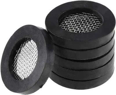 Obrázok produktu pre Sada gumových krúžkov, 6 ks – Ø 19 mm, vnútorný priemer Ø 12 mm, hrúbka 3 mm – s filtrom z nehrdzavejúcej ocele