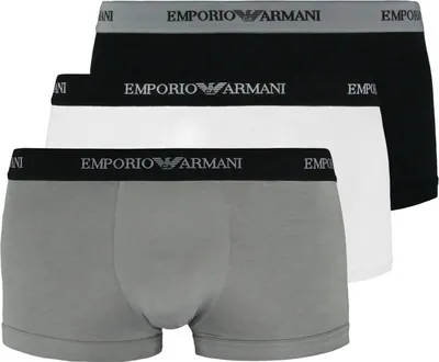 Produktbild von Emporio Armani 111357-cc717-02910 Pack-3 Retro White / Black / Grey XL
