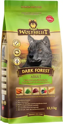 Produktbild von WOLFSBLUT Dark Forest Venison with sweet potatoes - trockenfutter für Hunde - 12 5kg