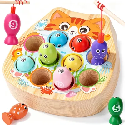 Productafbeelding van Houten Montessori Leerspeelgoed voor Peuters en Baby’s 1 - 3 Jaar