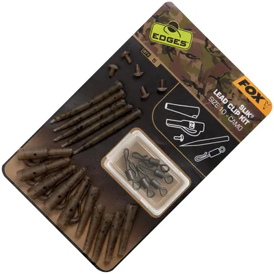 Produktbild von Fox Edges Camo Slik lead clip kit Gr. 10 - 5 Leadclips