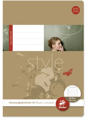 Zdjęcie produktu dla Staufen® style 040548003 Zeszyt ćwiczeń do prac domowych - A5, 48 kartek, 80 g/m²