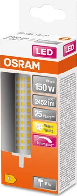 Obrázek produktu pro Osram SUPERSTAR LED žárovka Teplá bílá 2700 K 19 W R7s E