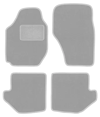 Image de Tapis de sol en moquette pour Toyota RAV4 I 1994-2000 (SUV) – jeu 4 pièces, gris, sur mesure – Wielganizator OSLO