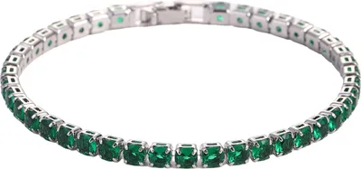 Produktbild von Frauen Armband Hip Hop Zirkonia Poliert Kupfer Einfache Stil Handgelenk Armreif Bankett Hochzeit Partei Schmuck