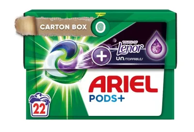 Produktbild von Ariel All in 1 Caps, Kapsułki do prania Touch of Lenor Unstoppable, 22 sztuki