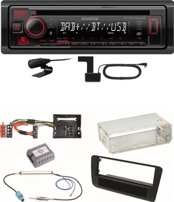 Produktbild von Kenwood KDC-BT450DAB Bluetooth Digitalradio CD Einbauset für Audi A1 8X