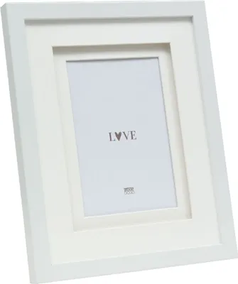 Produktbild von Deknudt S65KK1 Weißer doppelter Bilderrahmen 13x18 cm