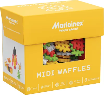 Zdjęcie produktu dla MARIOINEX Midi wytłaczane klocki 90 sztuk 903643