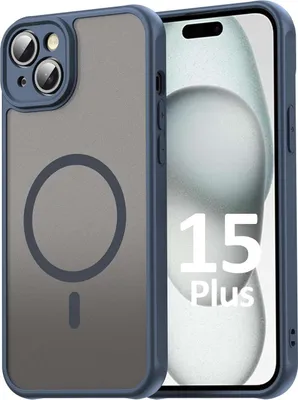 Produktbild von Handyhülle für Apple iPhone 15 Plus Matt Case Schutzhülle Kratzfest Passgenau Blau