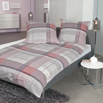 Produktbild von Janine Feinbiber Bettwäsche Davos 65122 lilasalbei 155x220 cm + 80x80 cm
