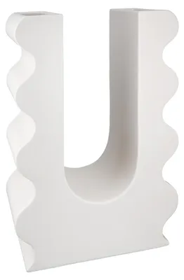 Produktbild von Gilde Vase, "Foggia", Keramik, beige, VE 2, L. 9 cm, B. 22 cm, H. 32 cm 34358 4063387343586