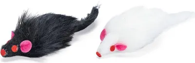 Produktbild von Karlie Katzenspielzeug Maus Whity mit Catnip Plüsch 2 Stück im Polybeutel