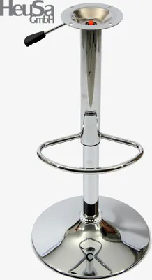 Produktbild von Barhocker Gestell, chrom, höhenverstellbar, Lochabstand 10 cm, extra großer Teller 45cm