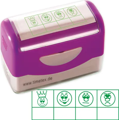 Produktbild von TimeTEX Siebdruck-Stempel "Perpetuum", "4 Gesichter"