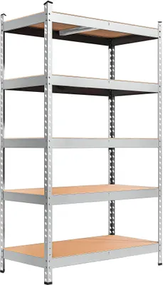 Produktbild von Laderegal Metallregal Garagenregal Kellerregal 120 x 205 x 45 cm 5 Ablagen