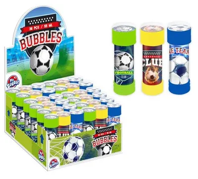 Immagine prodotto di Sperimentate il magico mondo delle bolle di sapone! Calcio 55ml - perfetto per ogni festa. Crea momenti indimenticabili e diventa la star di ogni festa di compleanno!