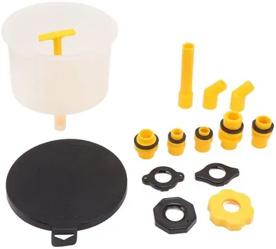 Produktbild von Professionelles Trechterset 15-teilig - Morsbeständig - Geschikt für schwierige Bereiche - Kühlgas-Füllset - Drahtverstärkungsentwurf