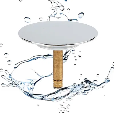 Produktbild von Badewannenstöpsel 72 mm, Badewannenstopfen, Waschbeckenstöpsel, Badewannenablaufstopfen mit Ersatzdichtung, geeignet für Badewannen aus Edelstahl und wasserdicht