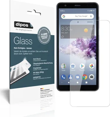 Produktbild von 1x Schutzfolie für ZTE Blade A3 Prime - Anti-Shock 9H Folie dipos Glass Kunststoffglas