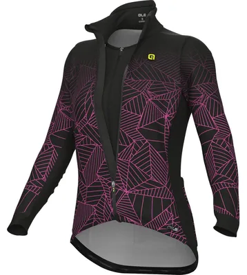 Produktbild von Alé Damen Fahrradjacke WEB Schwarz mit Event®-Membran, Innenweste und reflektierend
