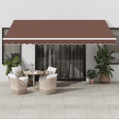 Produktbild von Design Markise Automatisch Braun 450x300 cm, Markisen 2024 Neu