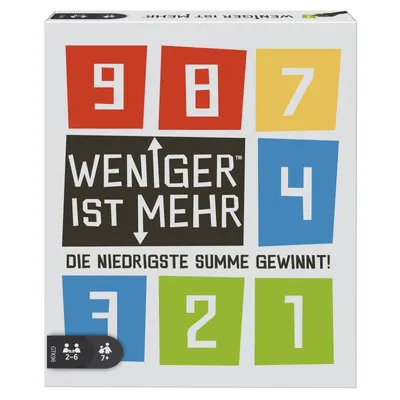 Produktbild von Mattel GTK96 - Mattel Games - Weniger ist Mehr, Kartenspiel