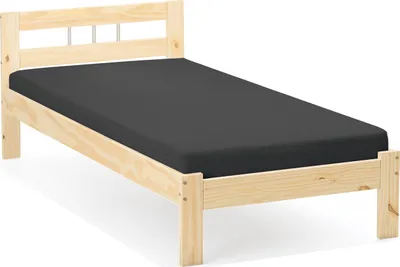 Produktbild von Inter Link Einzelbett JANA 90x200 Natur Massivholz