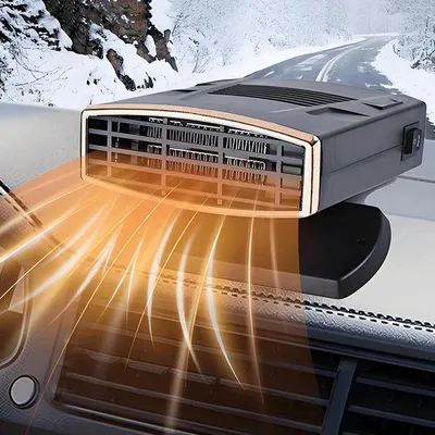 Obrázek produktu pro 12V autoohřívač – rychlé odmrazování a odmlžování, otočný o 360°
