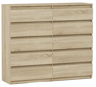 Obrázek produktu pro Komoda 160 cm 10 zásuvek skříňka FRAMIRE R-160-S10 sonoma