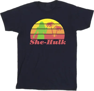 Produktbild von Marvel - "She-Hulk: Attorney At Law Sunset Flex" T-Shirt für Herren BI45245 (S) (Marineblau)