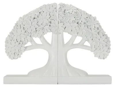 Immagine prodotto di Set fermalibri Albero in poliresina bianco