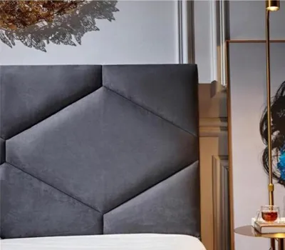 Produktbild von Bett 180x200cm Textil Schlafzimmer Möbel Luxury Moderne Betten Hotel Möbel Neu