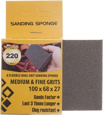 Produktbild von Profi Schleifschwamm Körnung 220 Schleifschwämme 100x68x27mm Schleifklotz