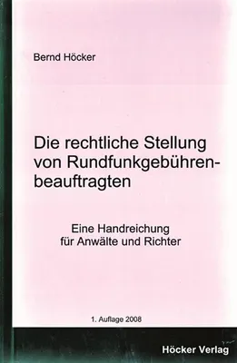 Zdjęcie produktu dla Höcker, B: Rechtl. Stellung/Rundfunkgebührenbeauftrag