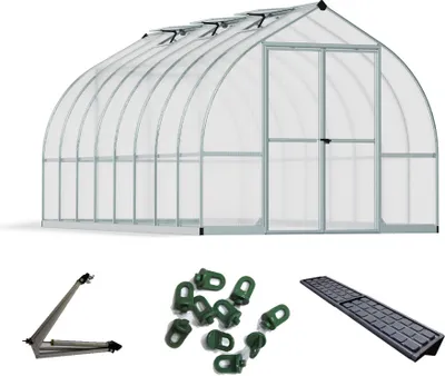 Obrázok produktu pre Palram - Canopia hliníkový skleník Bella 816 economy set strieborný 489x244x219 cm