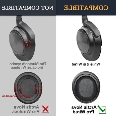 Bequeme Ersatz-Ohrpolster für Steelseries Arctis Nova Pro und andere Modelle mit Gel und Geräuschisolierung