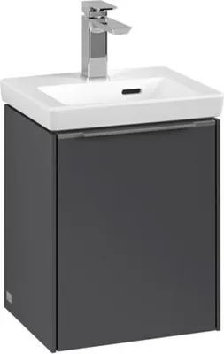 Productafbeelding van Villeroy & Boch Subway 3.0 wastafelonderkast, 35,1 cm, 1 deur, scharnieren aan de rechterkant