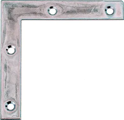 Produktbild von Alberts 848996 Möbelwinkel, sendzimirverzinkt, 75 x 75 x 12 mm, 40er Set