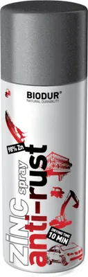 Immagine prodotto di Biodur | Primer - Primer allo zinco - 400 ml, spray allo zinco, protezione anticorrosione, fondo