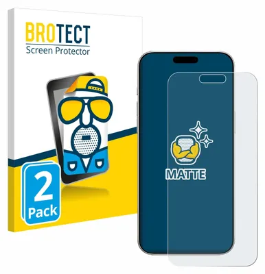 Produktbild von 2x BROTECT Schutzfolie für Apple iPhone 16 Pro Max Displayschutz Displayschutzfolie Folie Matt Entspiegelungsfolie