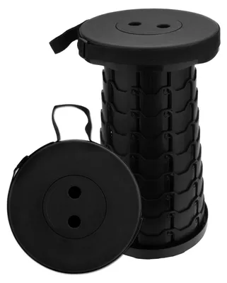 Image de Tabouret télescopique pliable - Capacité de charge maximale : 217 kg (rouge)